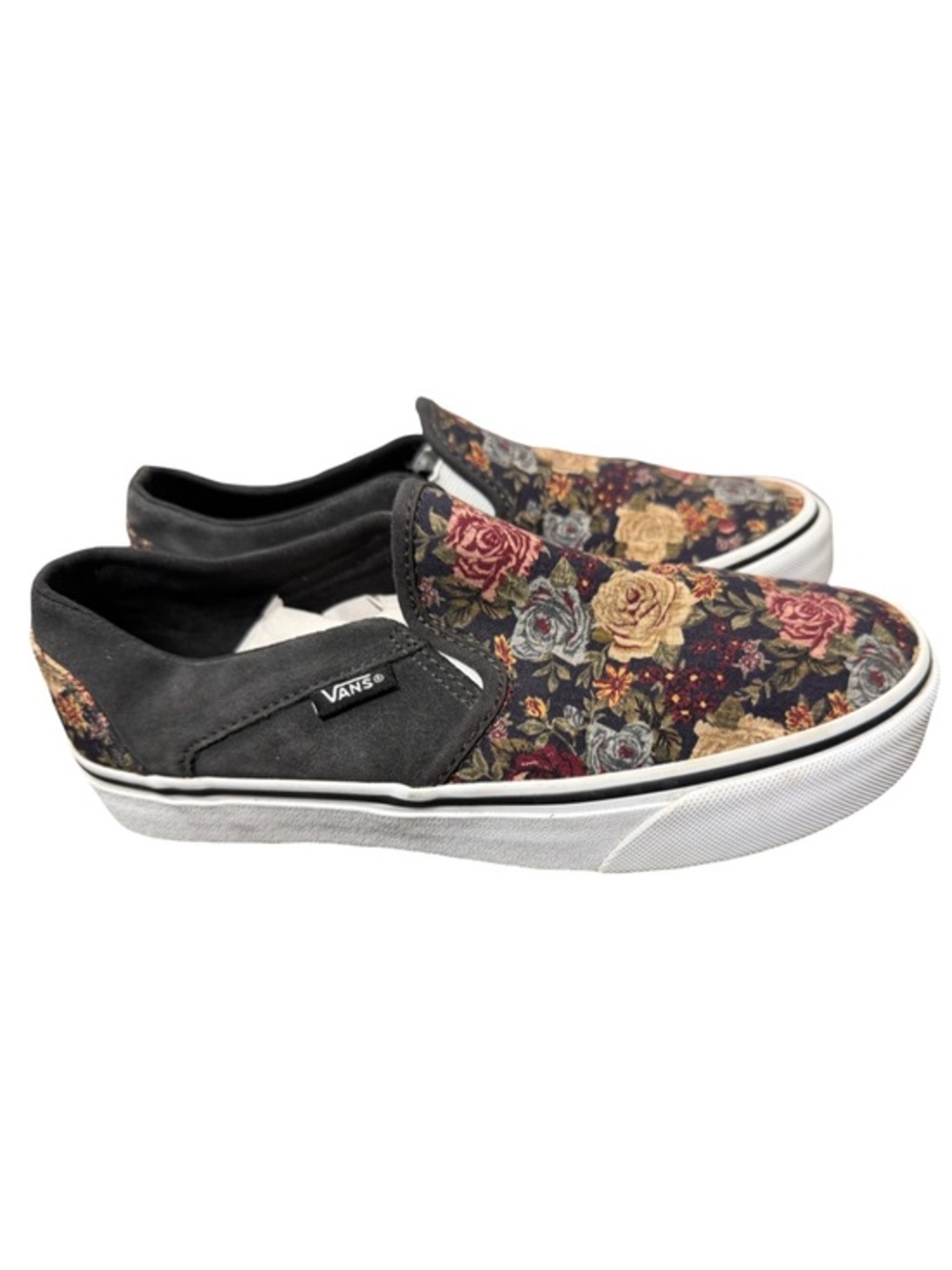 Vans Sample Not For Resale Floral Tapestry Slip-On Sneakers Women’s Size 7